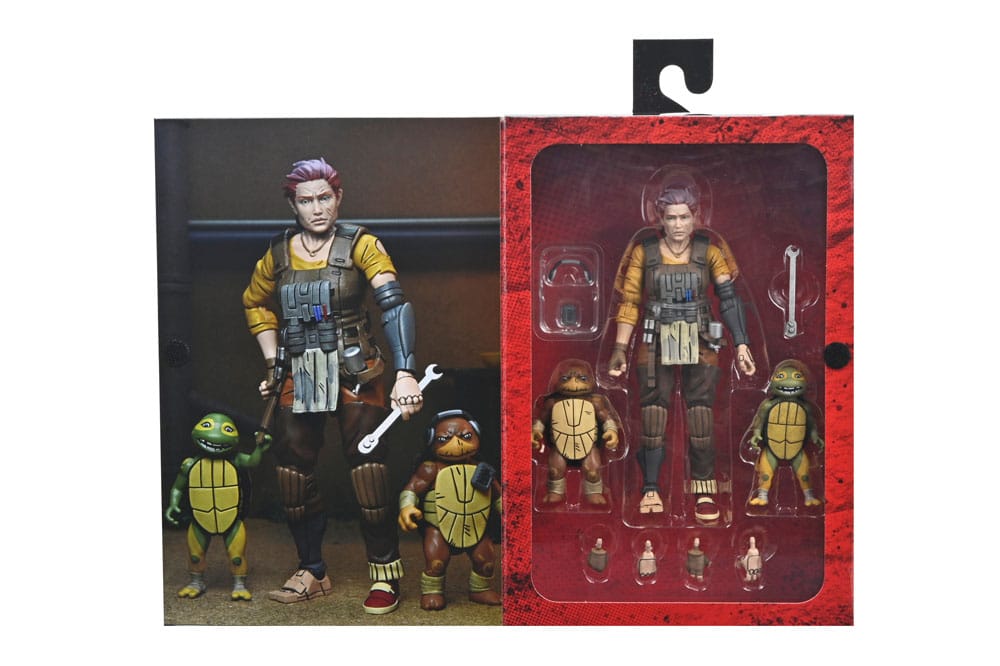 Teenage Mutant Ninja Turtles (The Last Ronin The Lost Years) Action Figure Grammy Abril with Baby Yi &amp; Moja 18 cm
