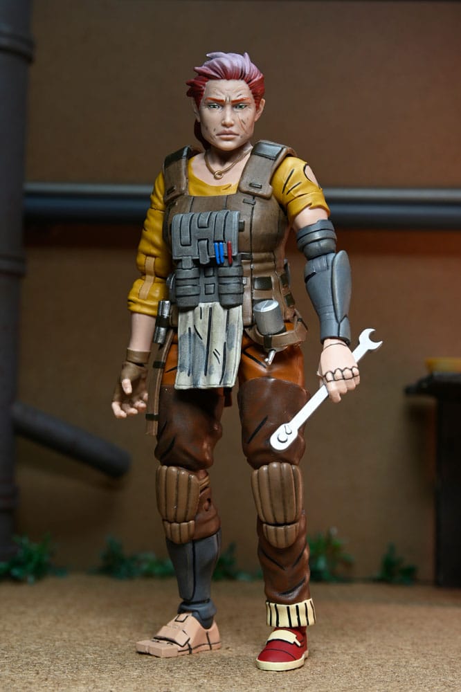 Teenage Mutant Ninja Turtles (The Last Ronin The Lost Years) Action Figure Grammy Abril with Baby Yi &amp; Moja 18 cm