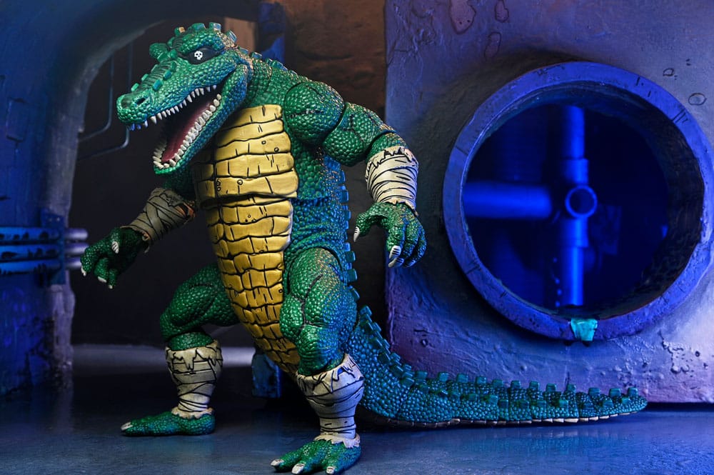 Action figure di Leatherhead delle Tartarughe Ninja (Mirage Comics) 21 cm