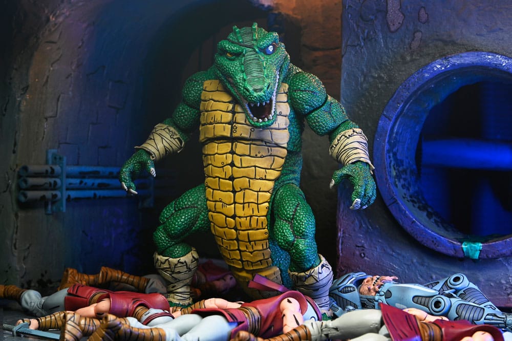 Action figure di Leatherhead delle Tartarughe Ninja (Mirage Comics) 21 cm