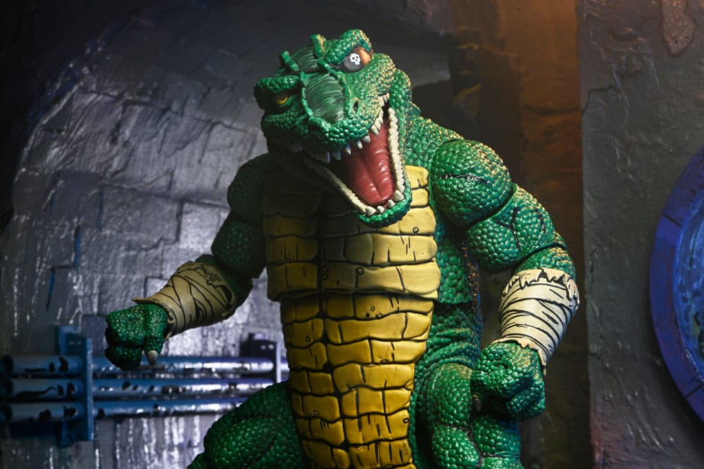 Action figure di Leatherhead delle Tartarughe Ninja (Mirage Comics) 21 cm