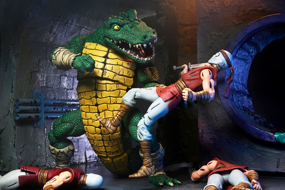 Action figure di Leatherhead delle Tartarughe Ninja (Mirage Comics) 21 cm
