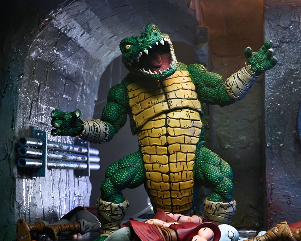 Action figure di Leatherhead delle Tartarughe Ninja (Mirage Comics) 21 cm