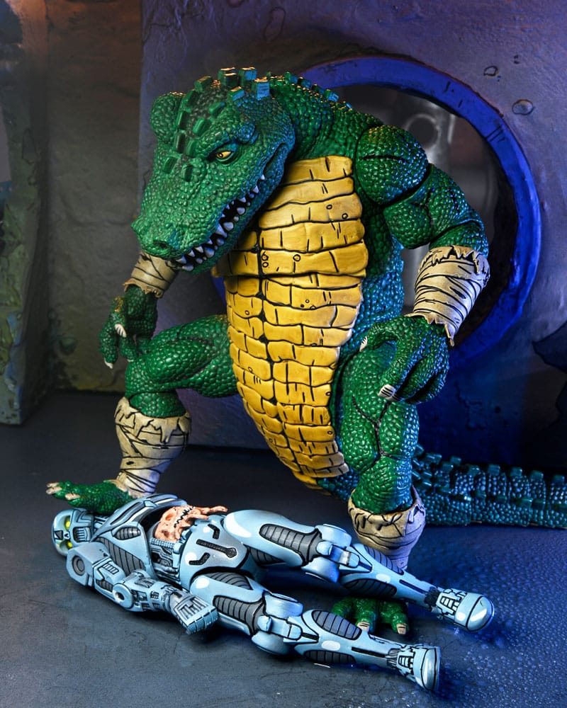 Action figure di Leatherhead delle Tartarughe Ninja (Mirage Comics) 21 cm