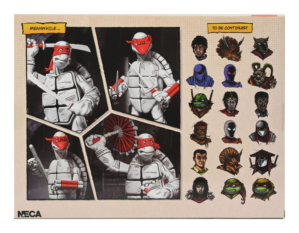 Teenage Mutant Ninja Turtles (Mirage Comics) Action Figures 2-Pack Black and White First Turtles 18 cm