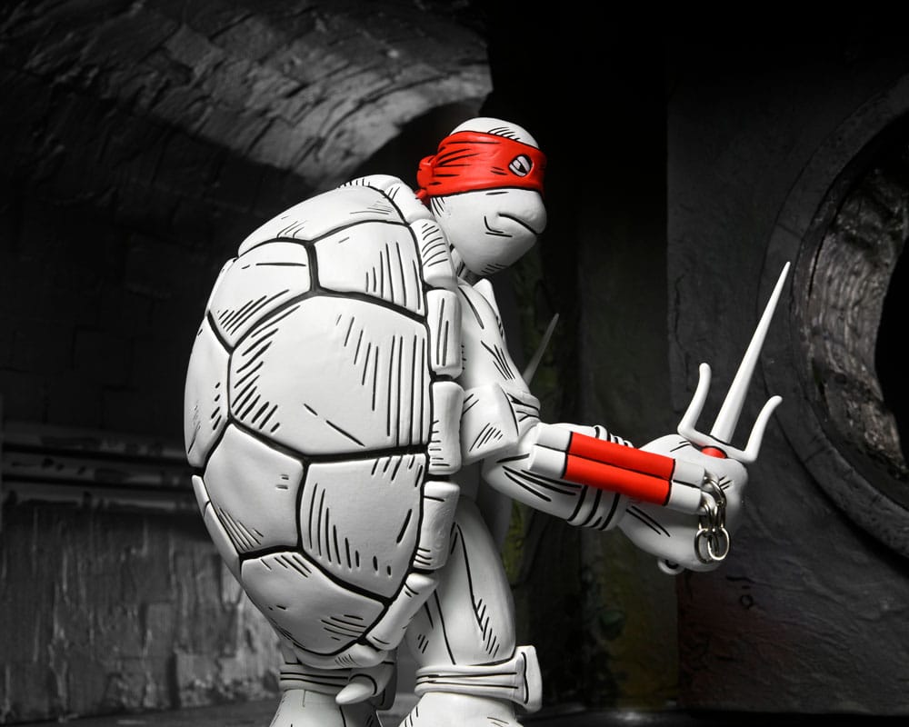 Teenage Mutant Ninja Turtles (Mirage Comics) Action Figures 2-Pack Black and White First Turtles 18 cm