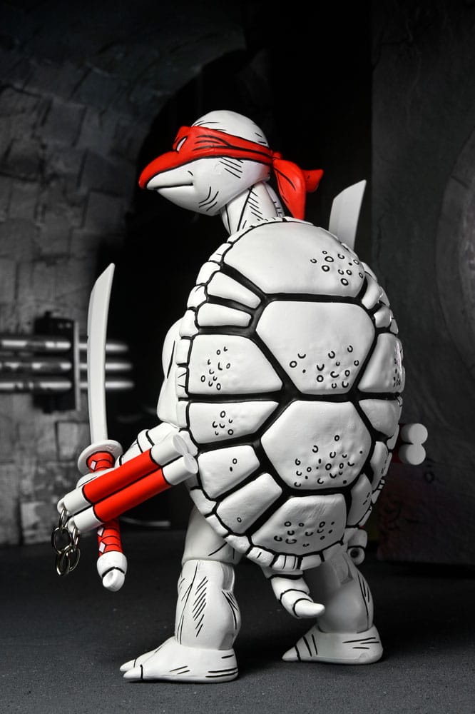 Teenage Mutant Ninja Turtles (Mirage Comics) Action Figures 2-Pack Black and White First Turtles 18 cm