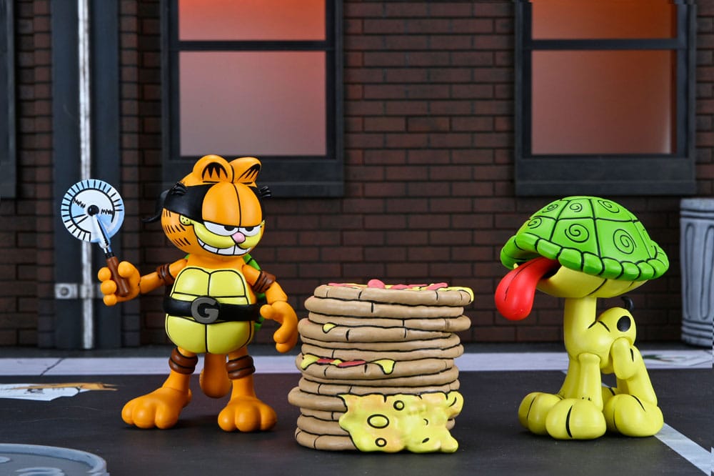Teenage Mutant Ninja Turtles (Archie Comics) x Garfield Action Figure 2-Pack Ultimate Garfello & Odie 10 cm