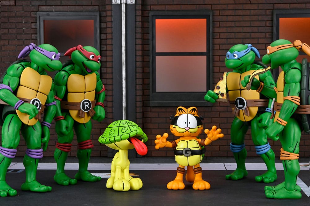 Teenage Mutant Ninja Turtles (Archie Comics) x Garfield Action Figure 2-Pack Ultimate Garfello & Odie 10 cm