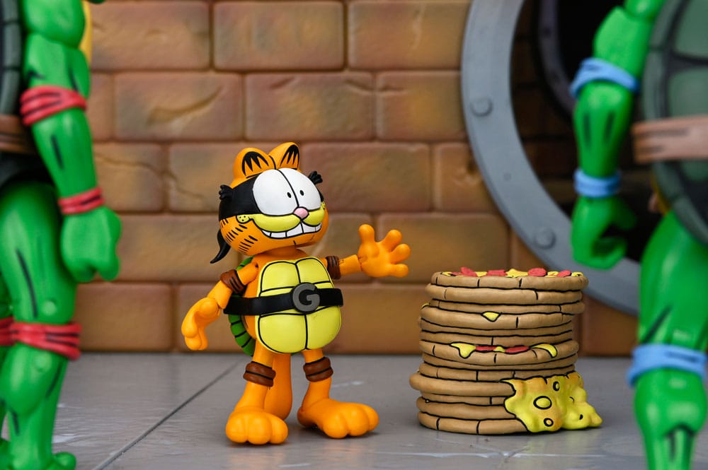 Teenage Mutant Ninja Turtles (Archie Comics) x Garfield Action Figure 2-Pack Ultimate Garfello & Odie 10 cm