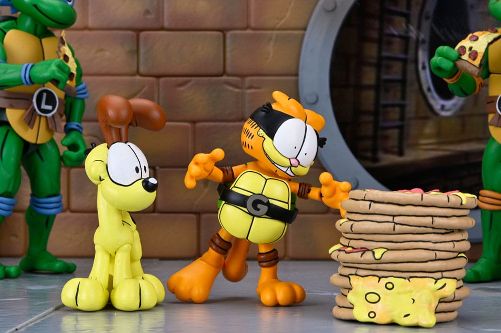 Teenage Mutant Ninja Turtles (Archie Comics) x Garfield Action Figure 2-Pack Ultimate Garfello & Odie 10 cm