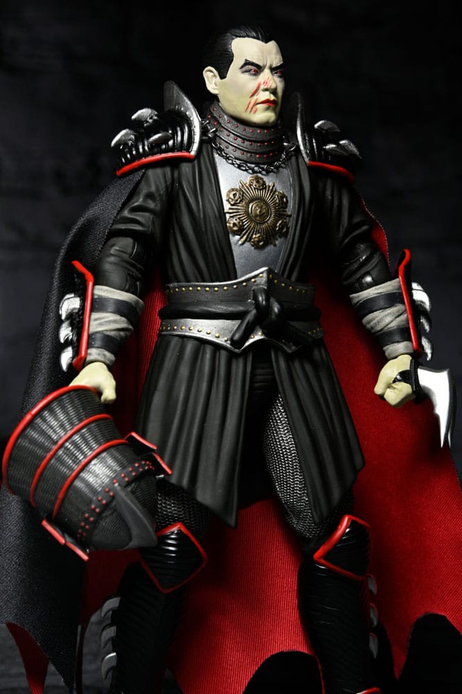 Teenage Mutant Ninja Turtles x Universal Monsters Action Figure Shredder as Dracula Classic Colors 18 cm