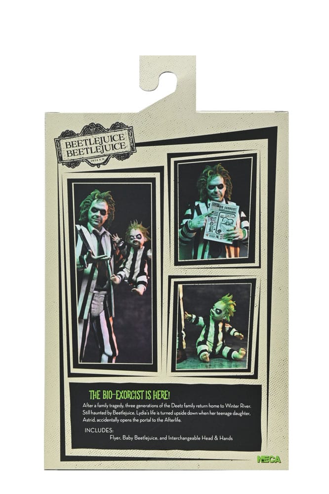 Beetlejuice Beetlejuice Action Figure 7 Scale Ultimate Striped Suit Beetlejuice 18 cm