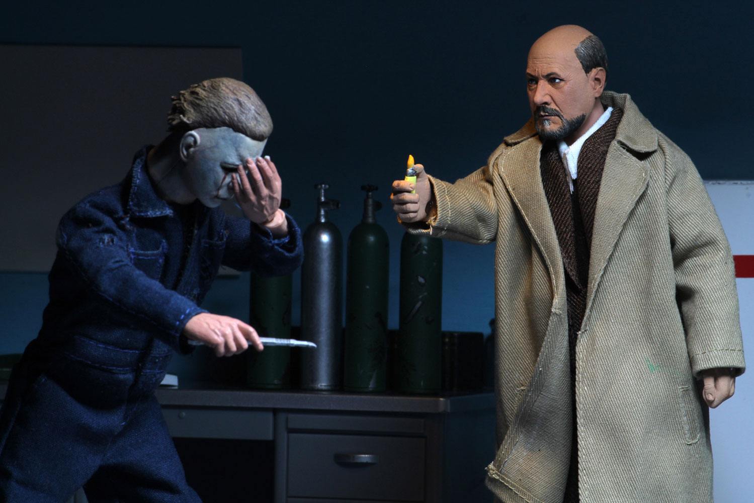 Halloween 2 Retro Action Figure 2-Pack Doctor Loomis & Laurie Strode 20 cm