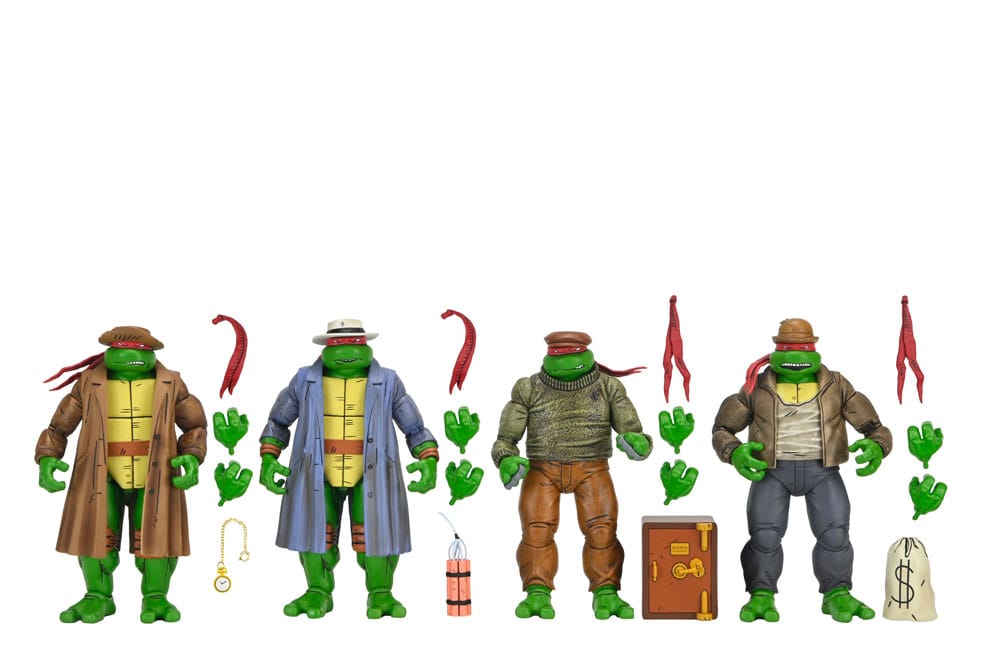 Teenage Mutant Ninja Turtles Action Figure 4 Pack Gangster Turtles 18 cm