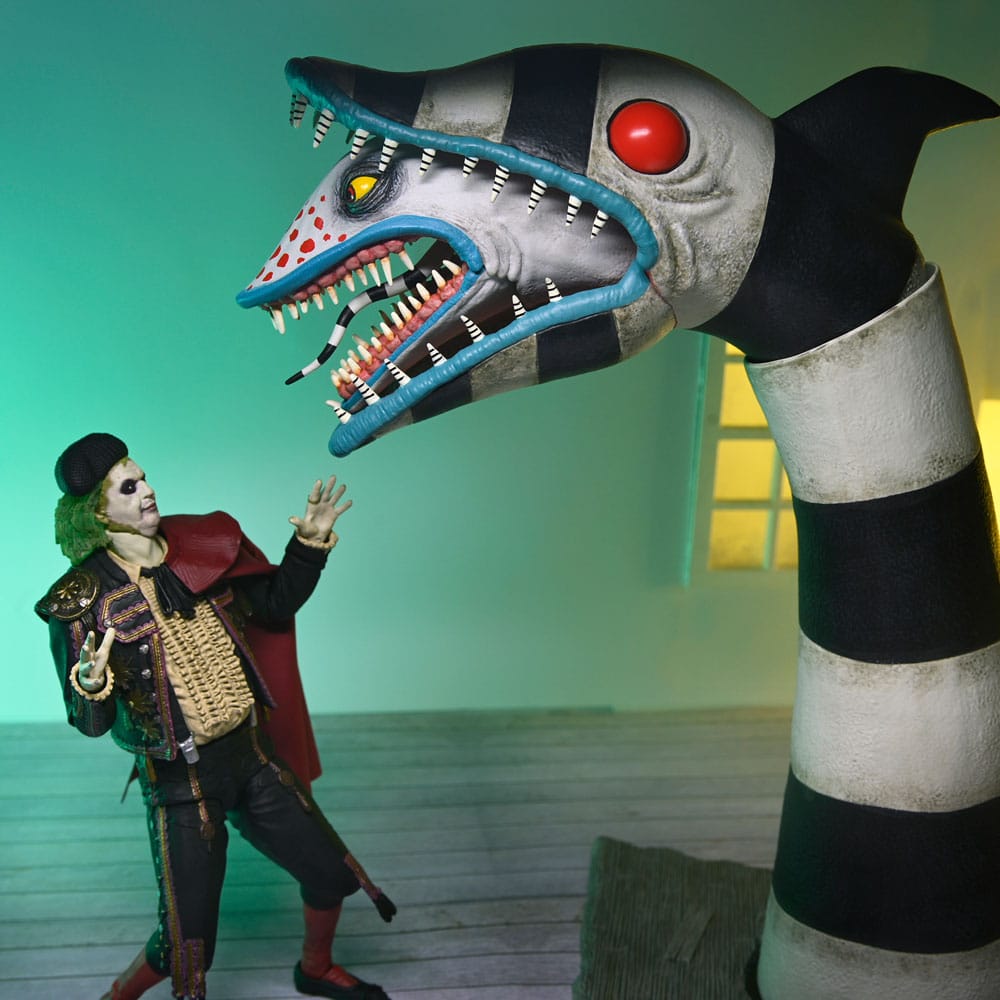 Beetlejuice Beetlejuice Action Figure 2 Pack Ultimate "Matador" Beetlejuice and Sandworm 18 cm