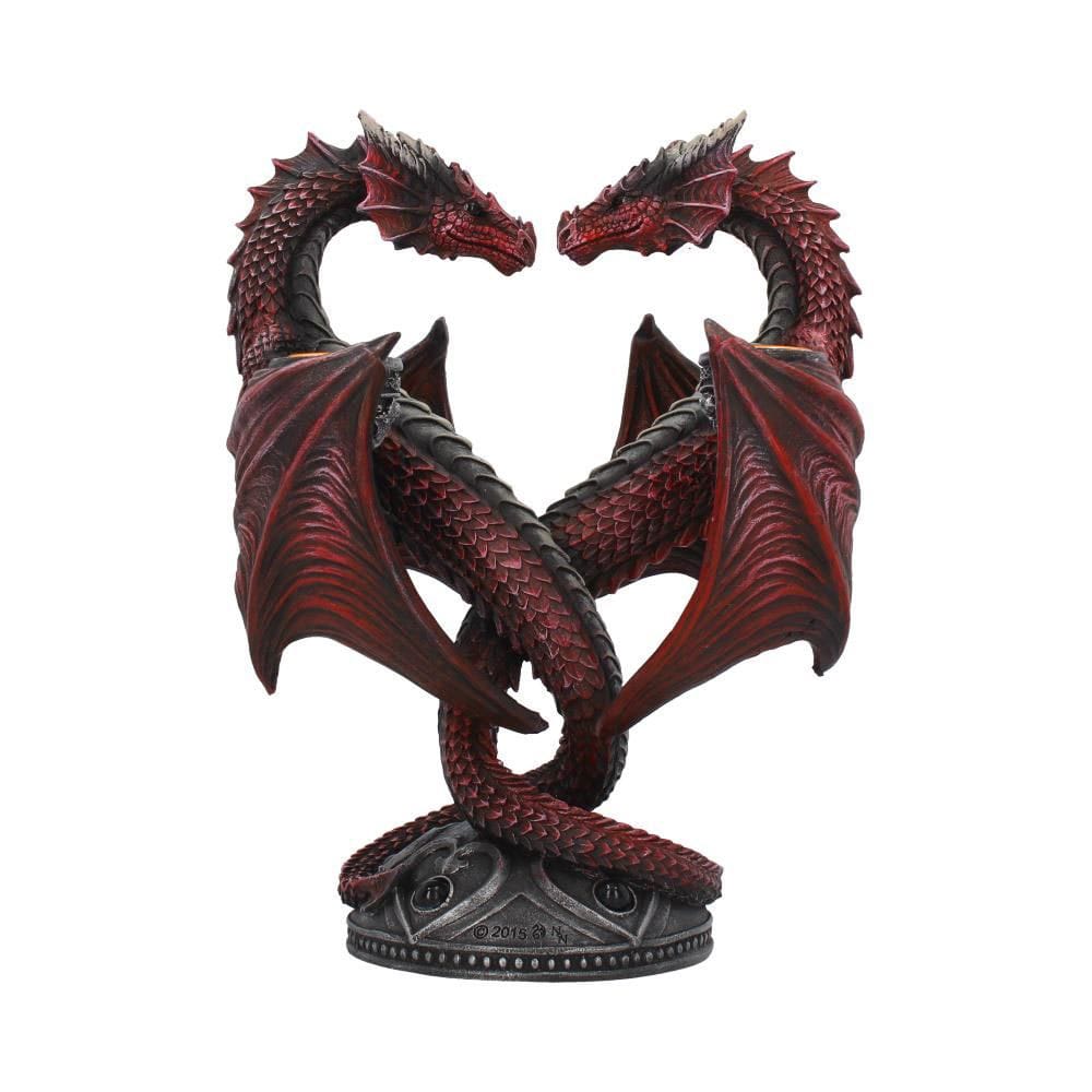 Portacandele Anne Stokes Dragon Heart Edizione San Valentino 23 cm