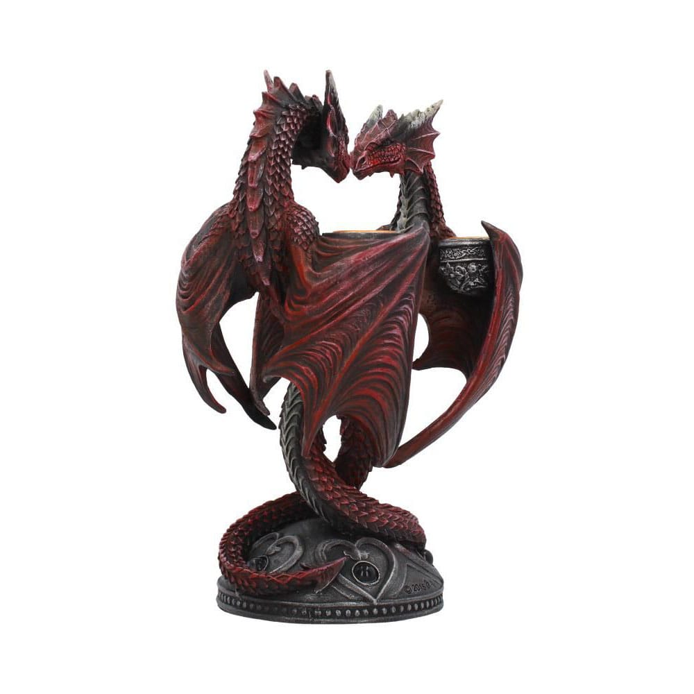 Portacandele Anne Stokes Dragon Heart Edizione San Valentino 23 cm
