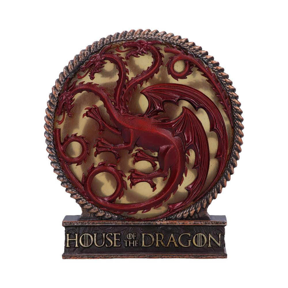 Logo luminoso a LED della Casa del Drago da 20 cm