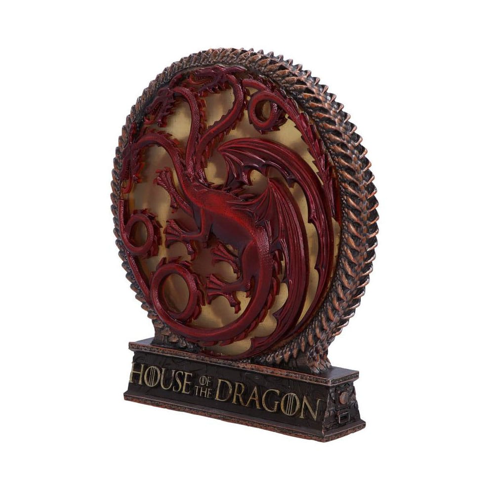 Logo luminoso a LED della Casa del Drago da 20 cm