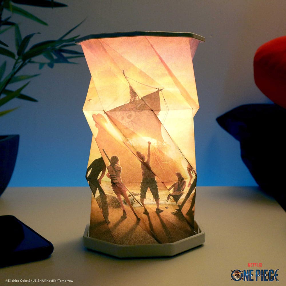 One Piece foldable Lamp Straw Hat Crew 15 cm