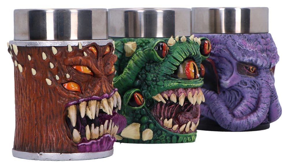Dungeons & Dragons Set of 3 Mini Tankards Mini Monster 9 cm