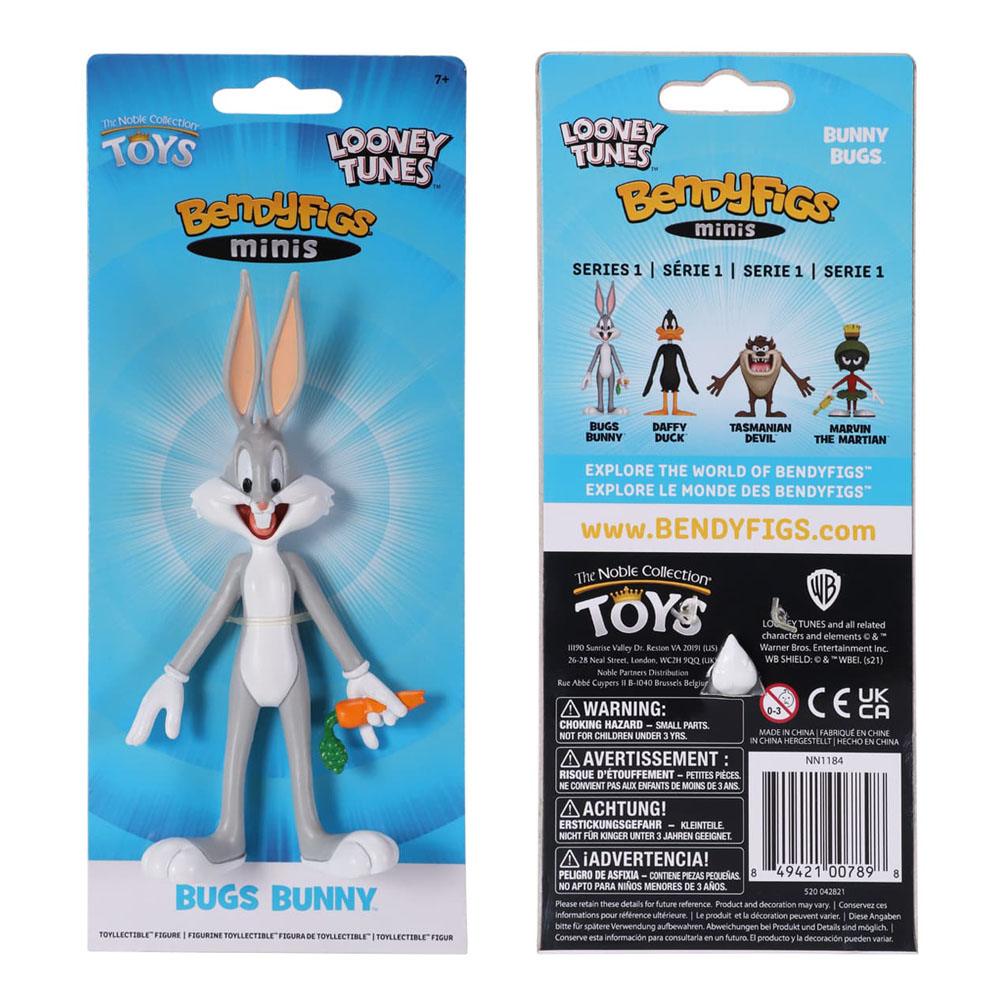 Looney Tunes Bendyfigs Figura flessibile Bugs Bunny 14 cm