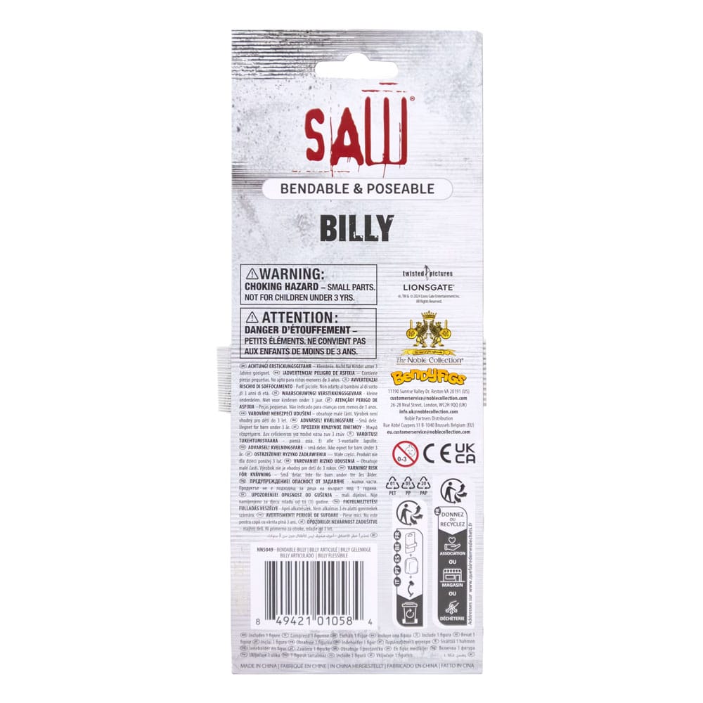 Saw Bendyfigs Bendable Figure Billy Puppet 18 cm