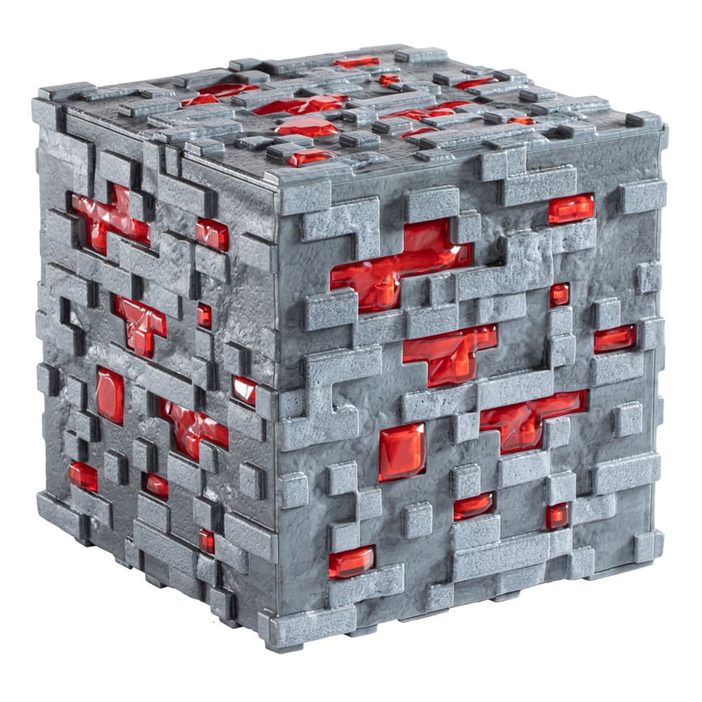 Minecraft Replica Illuminating Redstone Ore Cube 10cm