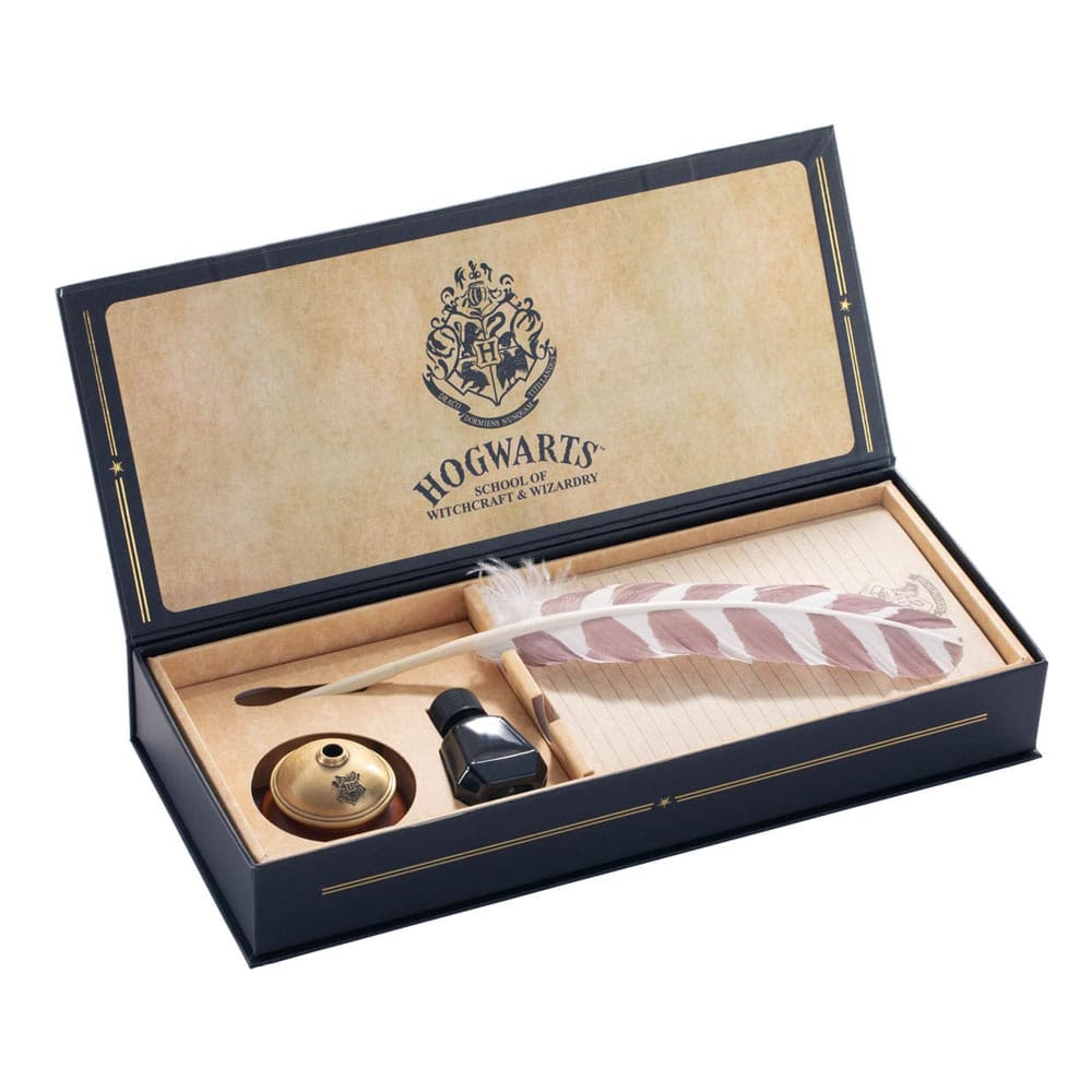 Replica di penna per scrivere di Hogwarts di Harry Potter con carta intestata di Hogwarts da 31 cm