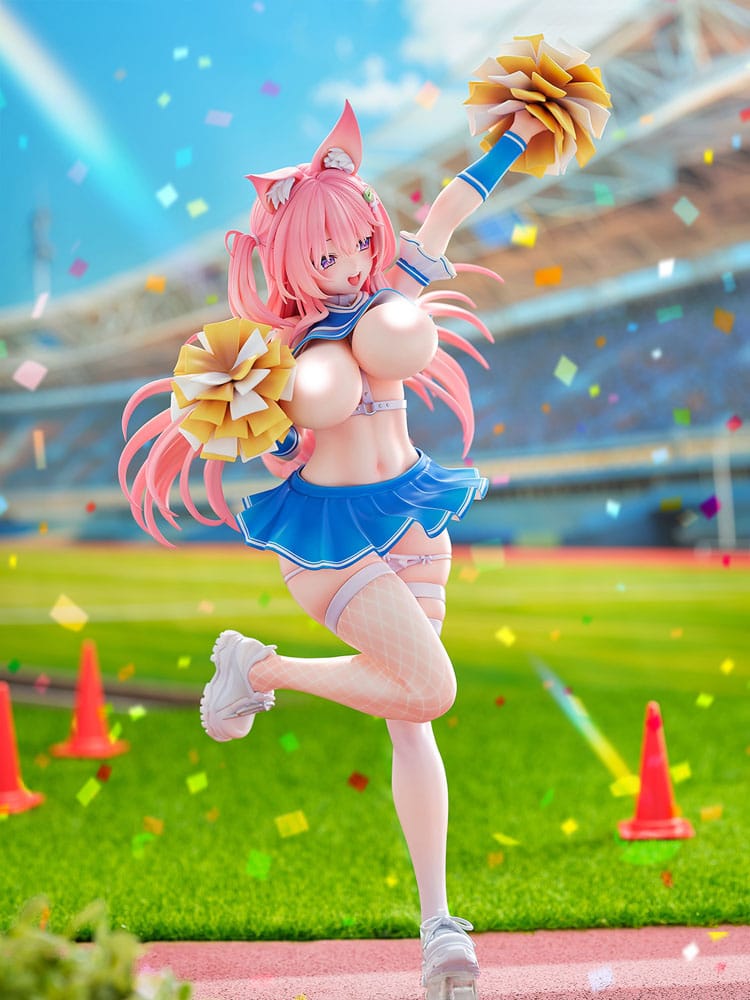 Original Character Statue 1/5 Kemomimi Cheer Girl illustration by Yatanuki Kei DX Version 35 cm