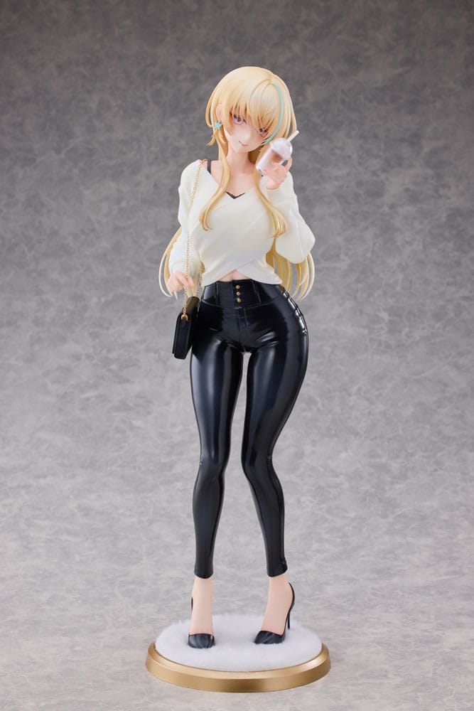 Original Character Statue 1/4 Aoi Koigakubo Illustrated by Fujiko Leather Pants Deluxe Edition 42 cm