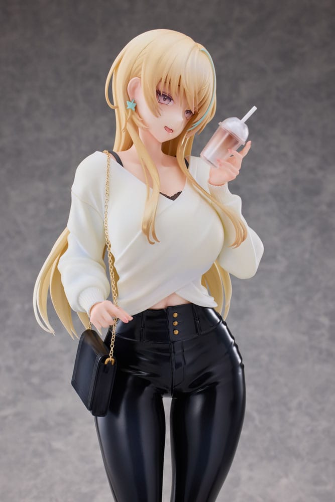 Original Character Statue 1/4 Aoi Koigakubo Illustrated by Fujiko Leather Pants Deluxe Edition 42 cm