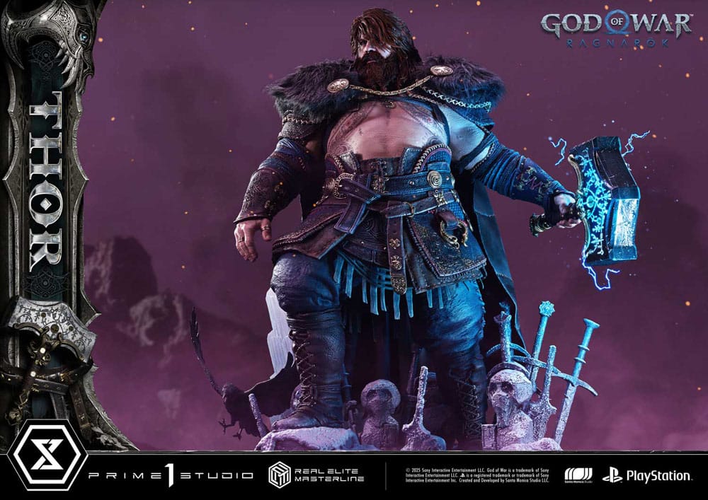 God of War: Ragnarök Real Elite Masterline Series Statue 1/3 Thor 105 cm