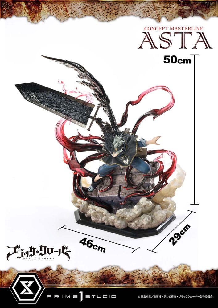 Statua della serie Masterline di Black Clover Concept 1/6 Asta Exclusive Ver. 50 centimetri