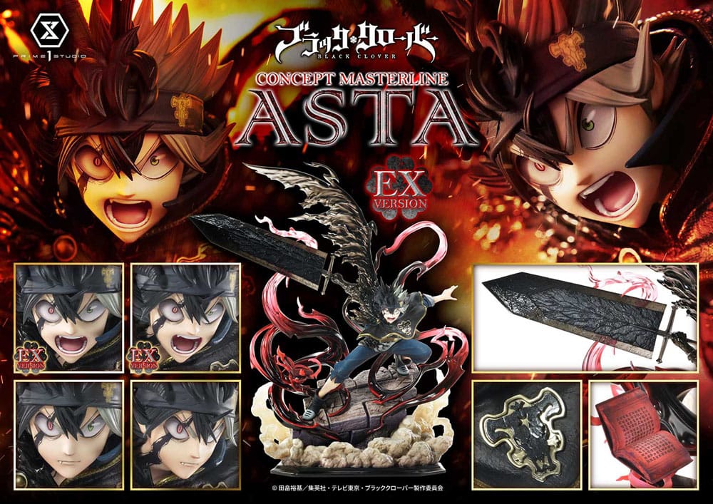Statua della serie Masterline di Black Clover Concept 1/6 Asta Exclusive Bonus Ver. 50 centimetri