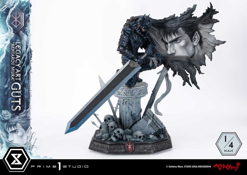Berserk Legacy Art "Kentarou Miura" Statue 1/4 Guts 74 cm