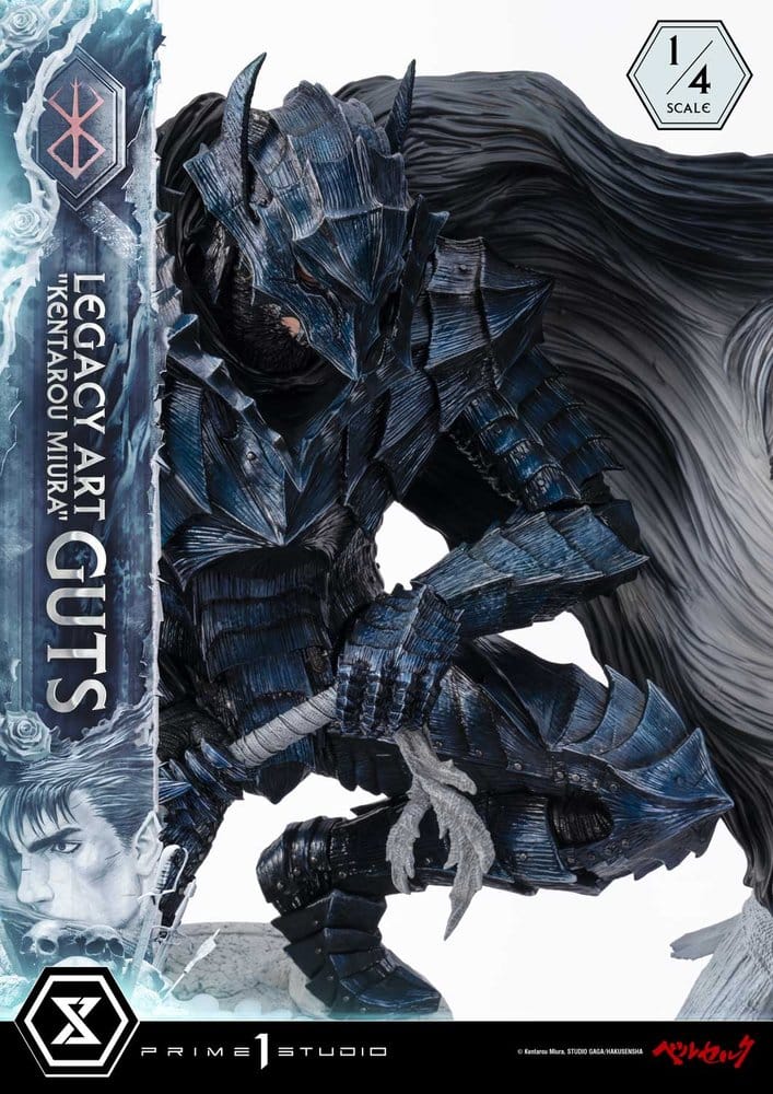 Berserk Legacy Art "Kentarou Miura" Statue 1/4 Guts 74 cm