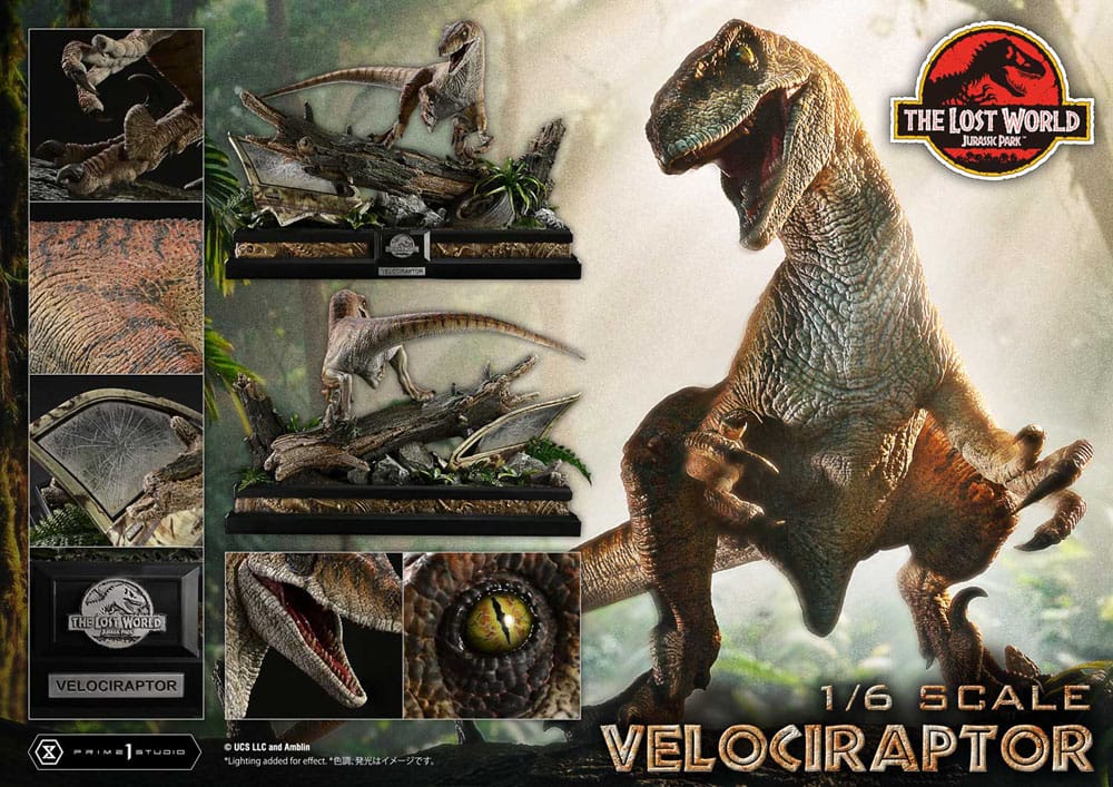 Jurassic Park II Legacy Museum Collection Statue 1/6 Velociraptor 41 cm