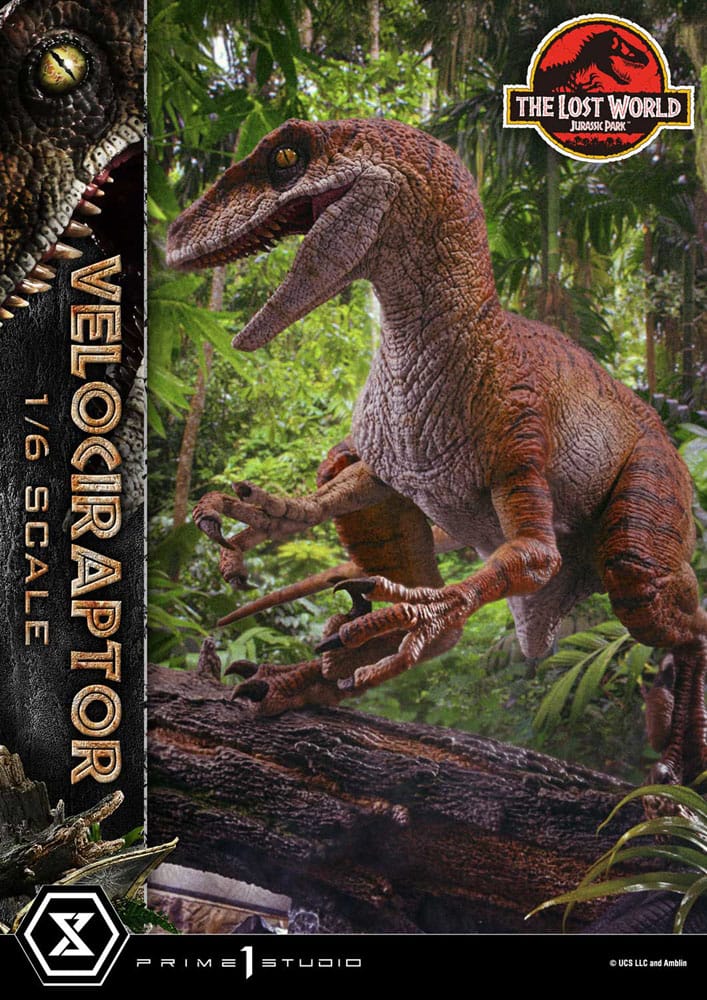 Jurassic Park II Legacy Museum Collection Statue 1/6 Velociraptor Bonus Version 41 cm