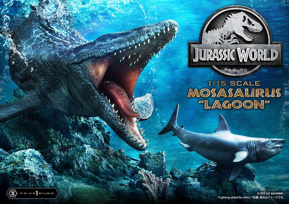 Jurassic World Legacy Museum Collection Statue 1/15 Mosasaurus 