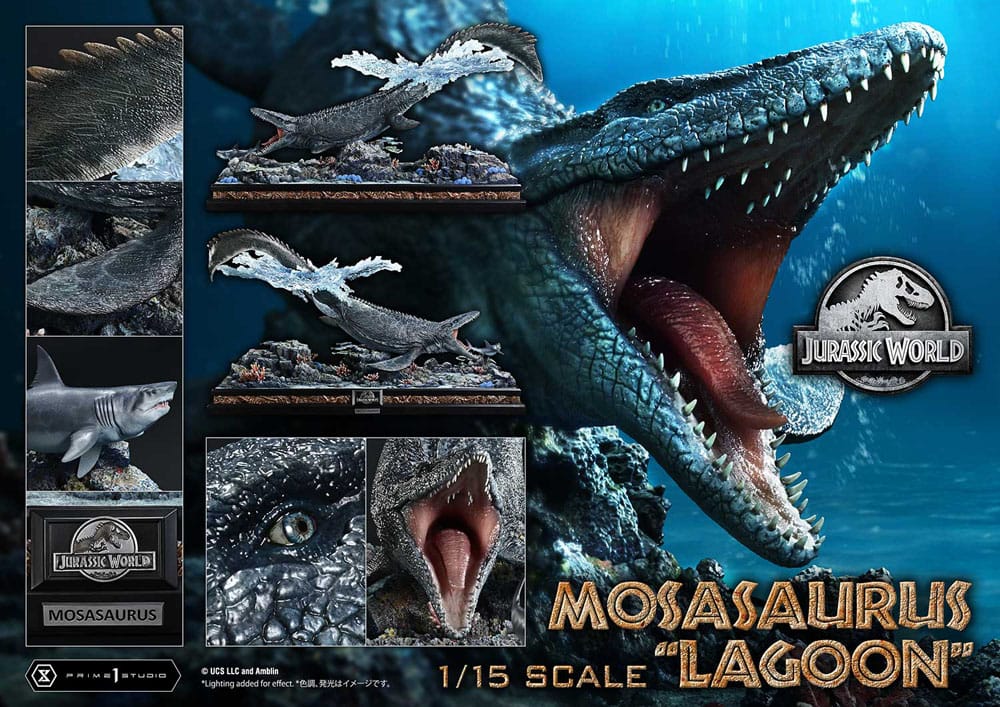 Jurassic World Legacy Museum Collection Statue 1/15 Mosasaurus 
