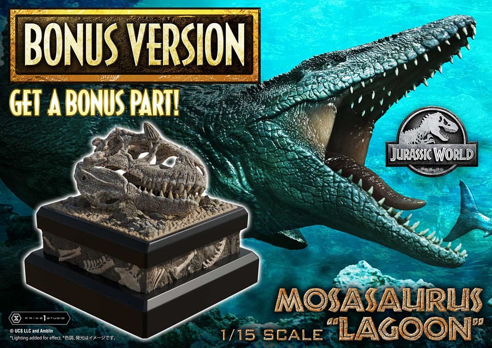 Jurassic World Legacy Museum Collection Statue 1/15 Mosasaurus 