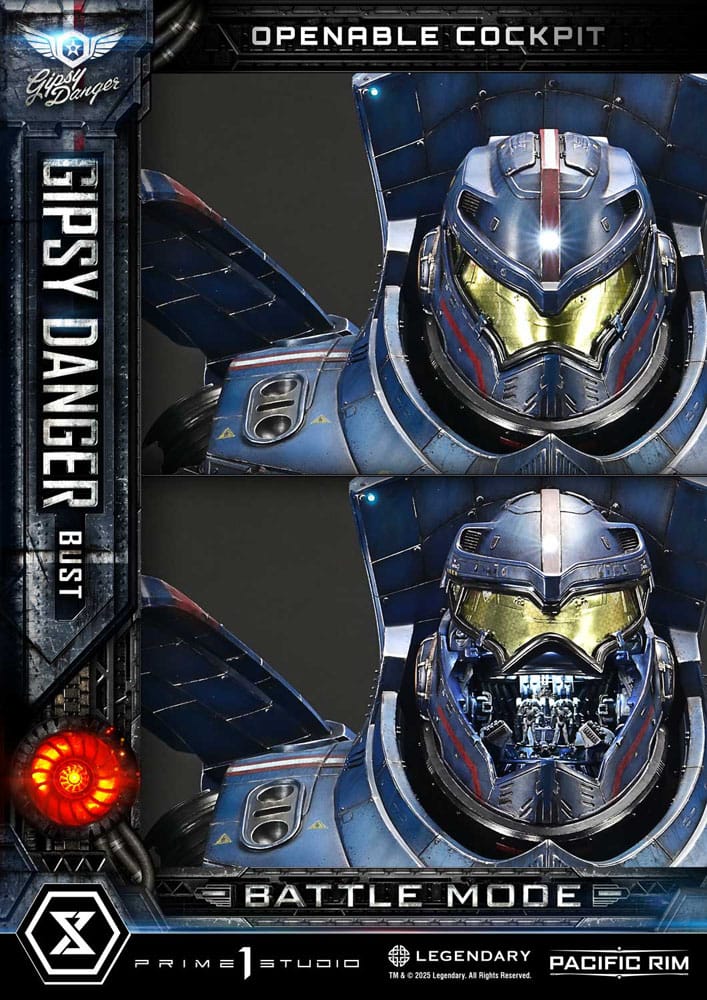 Pacific Rim Life Size Bust 1/1 Gipsy Danger Battle Mode 75 cm