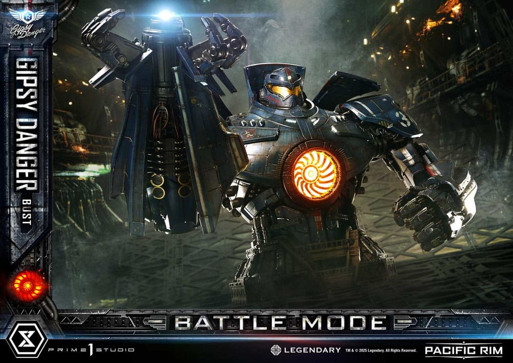 Pacific Rim Life Size Bust 1/1 Gipsy Danger Battle Mode 75 cm