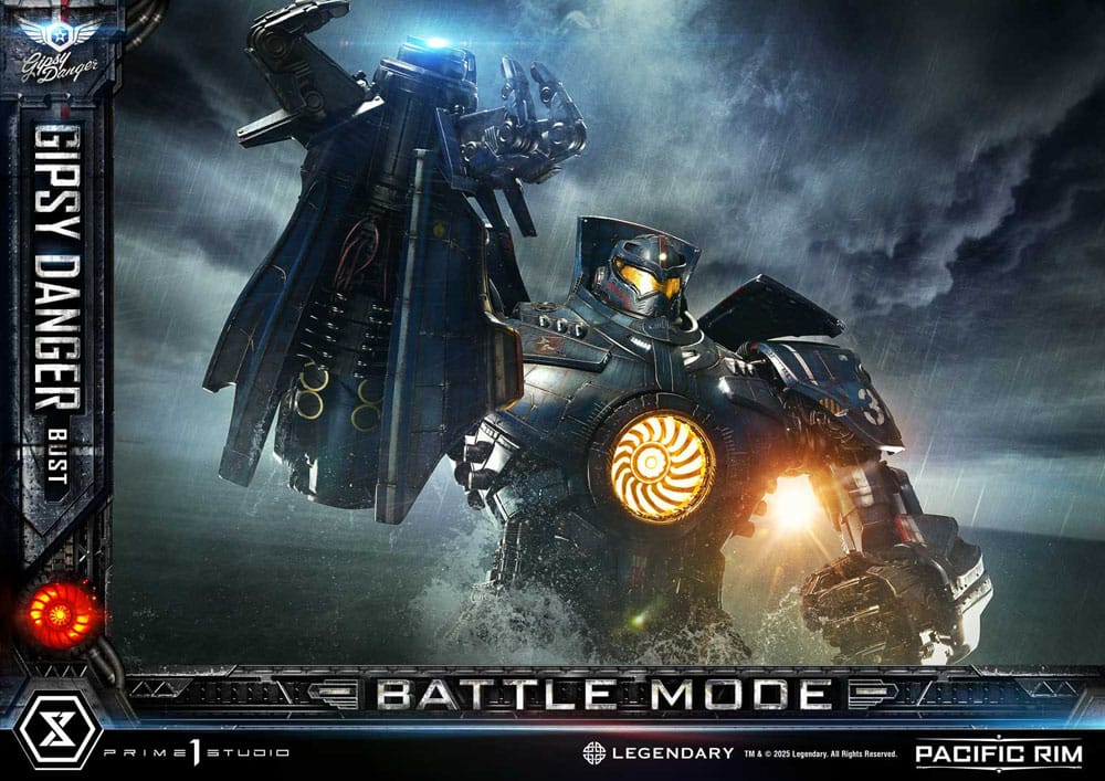 Pacific Rim Life Size Bust 1/1 Gipsy Danger Battle Mode 75 cm