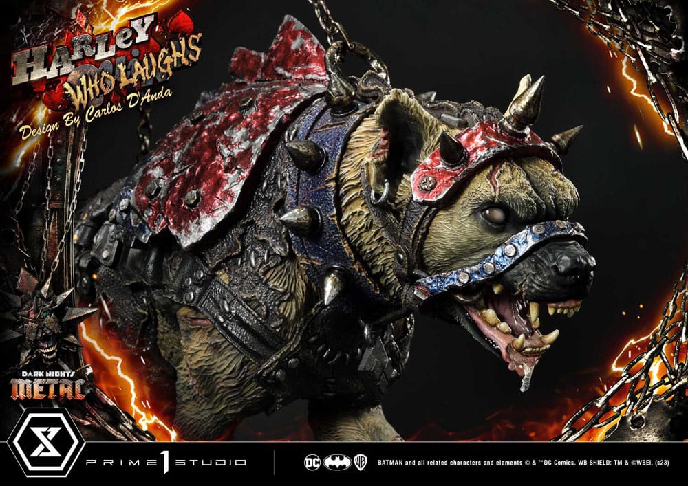 Dark Nights: Metal Museum Masterline Series Statue 1/3 Harley Quinn Who Laughs Concept Design by Caelos D`anda Deluxe Bonus Version 78 cm