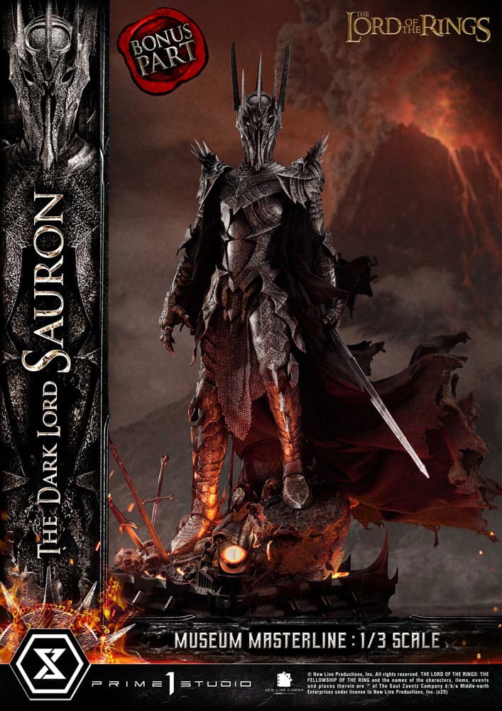 Statue of the Lord of the Rings Museum Masterline Series 1/3 The Dark Lord Sauron Bonus Version 117 cm