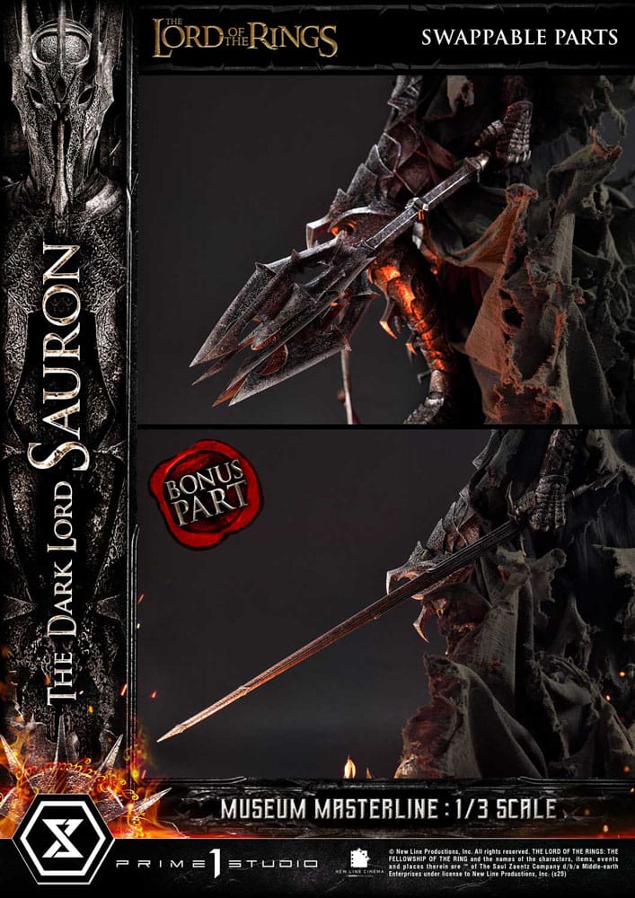 Statue of the Lord of the Rings Museum Masterline Series 1/3 The Dark Lord Sauron Bonus Version 117 cm