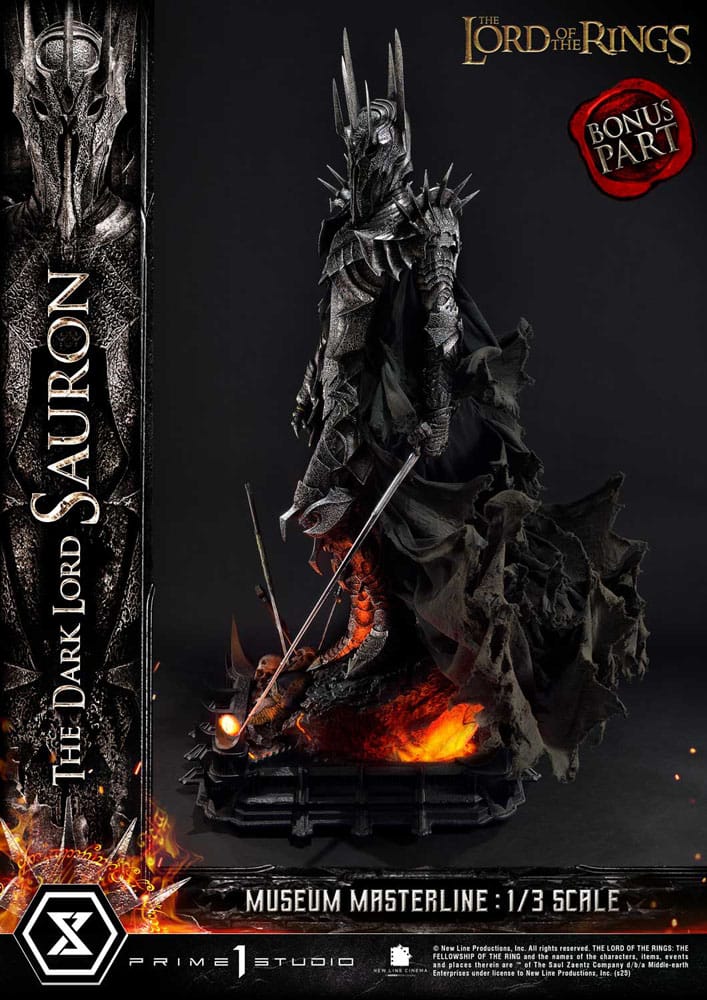 Statue of the Lord of the Rings Museum Masterline Series 1/3 The Dark Lord Sauron Bonus Version 117 cm